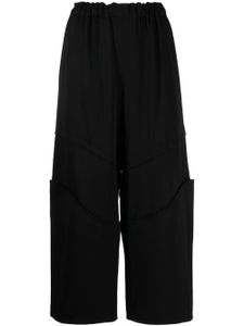 Comme Des Garçons pantalon court à taille élastiquée - Noir