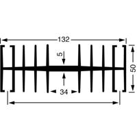 Fischer Elektronik 10019332 SK 148 100 SA Koellichaam 1.1 K/W (l x b x h) 100 x 132 x 50 mm