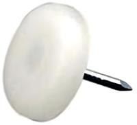 Meubelglijder nylon wit 25mm 12st - Deltafix