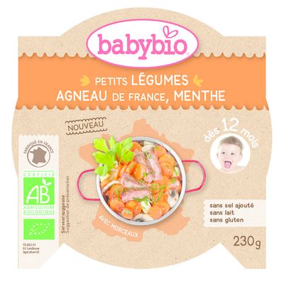 Babybio Mon petit plat groente lam bio (230 gr)