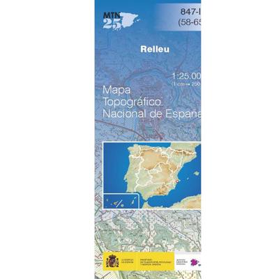 Topografische kaart 847-II Relleu | CNIG - Instituto Geográfico Nacional
