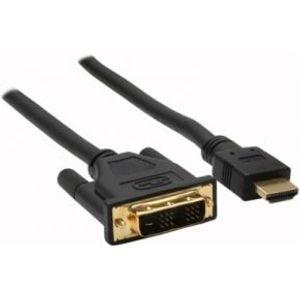 InLine 17664P video kabel adapter 1,5 m HDMI DVI-D Zwart