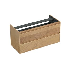 Onderkast Forzalaqua Reno 120x51x60 cm 2 Lades Softclose Eiken Smoke Forzalaqua