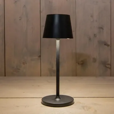 Anna&apos;s Collection Tafellamp solar 1 led 11x11x31cm zwart