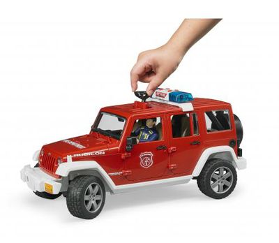 bruder Jeep Wrangler Unlimited Rubicon brandweerauto modelvoertuig