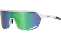 Trivio - fietsbril hyperion wit revo groen met extra transparante lens