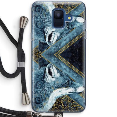Golden Fox: Samsung Galaxy A6 (2018) Transparant Hoesje met koord
