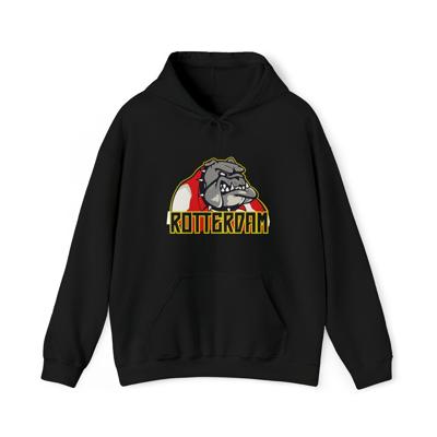 Hoodie relax - Bulldog Rotterdam - logo voor groot