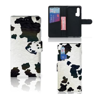 Honor 20 Pro | Telefoonhoesje | Met pasjeshouder | Koeienvlekken
