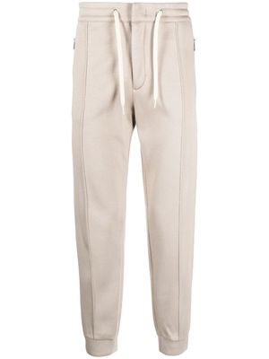 Emporio Armani pantalon de jogging à plaque logo - Tons neutres