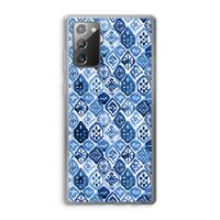 Blauw motief: Samsung Galaxy Note 20 / Note 20 5G Transparant Hoesje