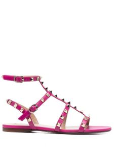 Valentino Garavani sandales Rockstud à design à renfort cage - Rose