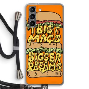 Big Macs Bigger Dreams: Samsung Galaxy S21 Transparant Hoesje met koord