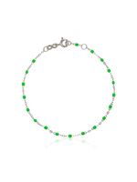 Gigi Clozeau bracelet en or blanc 18ct et perles - Vert - thumbnail