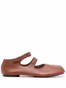 Maison Margiela ballerines Tabi en cuir - Marron