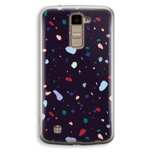 Dark Rounded Terrazzo: LG K10 (2016) Transparant Hoesje