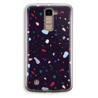 Dark Rounded Terrazzo: LG K10 (2016) Transparant Hoesje