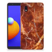 Samsung Galaxy A01 Core | TPU | Siliconen hoesje | Marmer Bruin