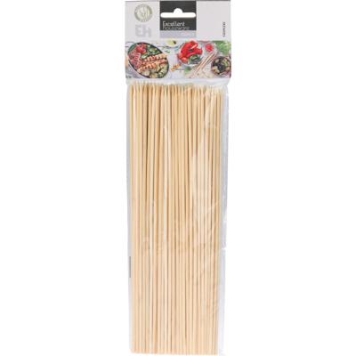 BBQ Sate/spiesjes prikkers - 100x - bamboe hout - 30 cm - spiezen - satestokjes BBQ Sate/spiesjes prikkers - 100x - bamboe hout - 30 cm - spiezen - satestokjes