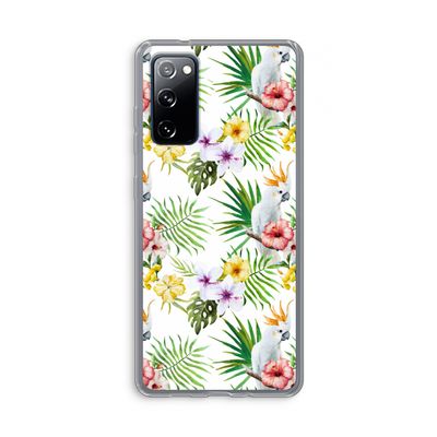 Gele kuif: Samsung Galaxy S20 FE / S20 FE 5G Transparant Hoesje