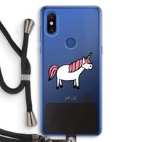 Eenhoorn: Xiaomi Mi Mix 3 Transparant Hoesje met koord