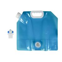 Opvouwbare waterzak - 5 liter - met kraan - kamperen / survival