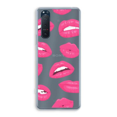 Bite my lip: Sony Xperia 5 II Transparant Hoesje