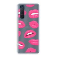 Bite my lip: Sony Xperia 5 II Transparant Hoesje
