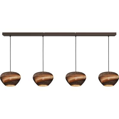 Masterlight 4-lichts hanglampCartone met Think Paper kappen - 2511-15-160-4-29