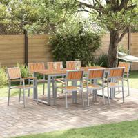Tuinstoel 8 pcs Bruin 56 x 57 x 87cm Massief acaciahout