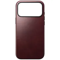 Nomad Horween Modern lederen hoesje iPhone 17 Pro Max - Burgundy