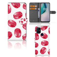 OnePlus Nord N10 Book Cover Pink Macarons - thumbnail