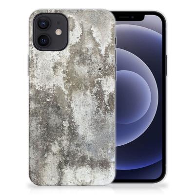 iPhone 12 | 12 Pro (6.1") | TPU | Siliconen hoesje | Beton Print