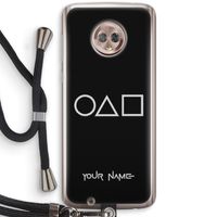 Squid Game: Motorola Moto G6 Transparant Hoesje met koord
