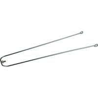 Eurofender spatbordstang 28" draad 350mm pad bev. verzinkt