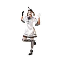 Kostuums voor Volwassenen Wit Clown - Maat: XL - Maat: XL