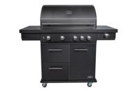 Boretti Imperatore Nero 4B Barbecue Verrijdbaar Gas Zwart 25700 W - thumbnail