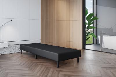 OP=OP Vaste Boxspring Box Zonder Matras 70 x 200 Skaileer Antraciet