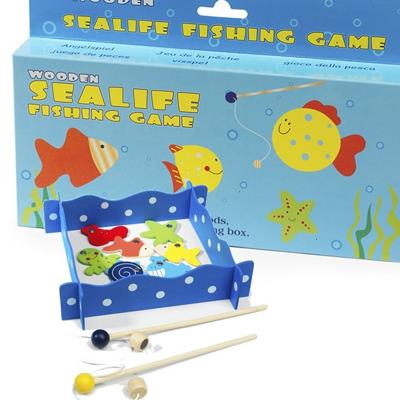 Simply For Kids houten hengelspel met visjes