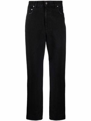 Golden Goose pantalon droit à patch logo - Noir