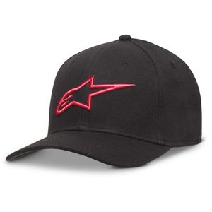 ALPINESTARS Ageless Curve Hat, T-shirts en petjes voor de motorrijder, Zwart-Rood