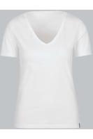 TRIGEMA Slim Fit Dames T-shirt wit, Effen - thumbnail