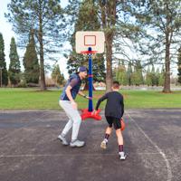 Kinderbasketbalstandaard in Hoogte Verstelbaar Binnen en Buiten Medium Basketbalstandaard voor Kinderen 3 + Jaar Oud - thumbnail