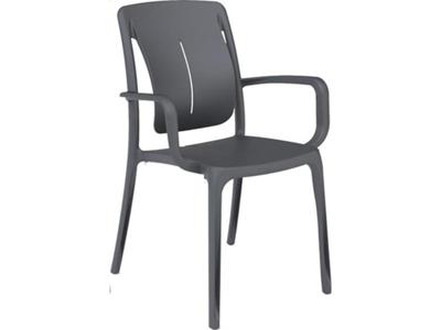 Grosfillex playwood diningstoel antracie