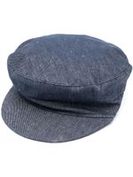 Fabiana Filippi casquette gavroche en jean - Bleu - thumbnail