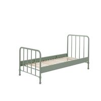 Vipack bed Bronxx - olijfgroen - 90x200 cm - Leen Bakker