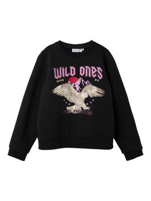 Name it winter sweater meisjes - zwart - NkfPnawild