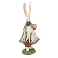 Clayre & Eef Groene Decoratie konijnen 10*7*25 cm 6PR3567 - thumbnail