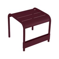 Fermob Luxembourg bijzettafel/voetenbank laag L44 x B42 cm Black cherry