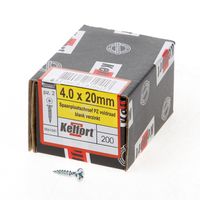 Kelfort Spaanplaatschroef platverzonken kop verzinkt pozidriv voldraad 4.0 x 20mm - thumbnail